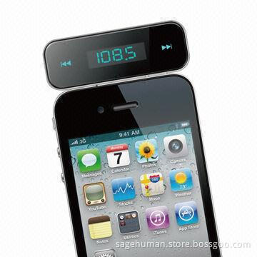 In-car Handsfree FM Transmitter for iPod/iPhone and Handheld Devices